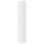 Smalt Oppbevaringsskap Hvit 30X42,5X225 Cm Konstruert Tre