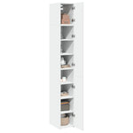 Smalt Oppbevaringsskap Hvit 30X42,5X225 Cm Konstruert Tre