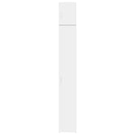 Smalt Oppbevaringsskap Hvit 30X42,5X225 Cm Konstruert Tre