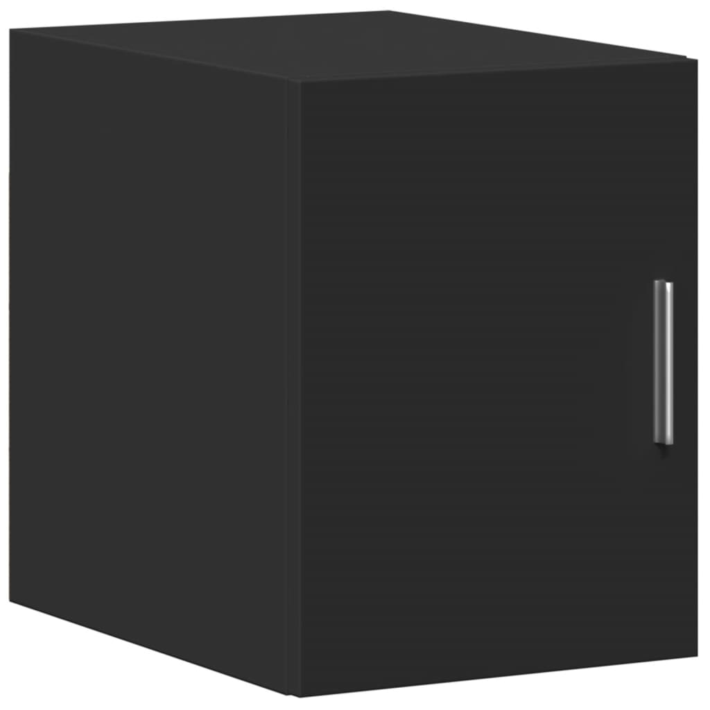 Smalt Oppbevaringsskap Svart 30X42,5X225 Cm Konstruert Tre