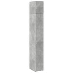 Smalt Oppbevaringsskap Betonggrå 30X42,5X225 Cm Konstruert Tre