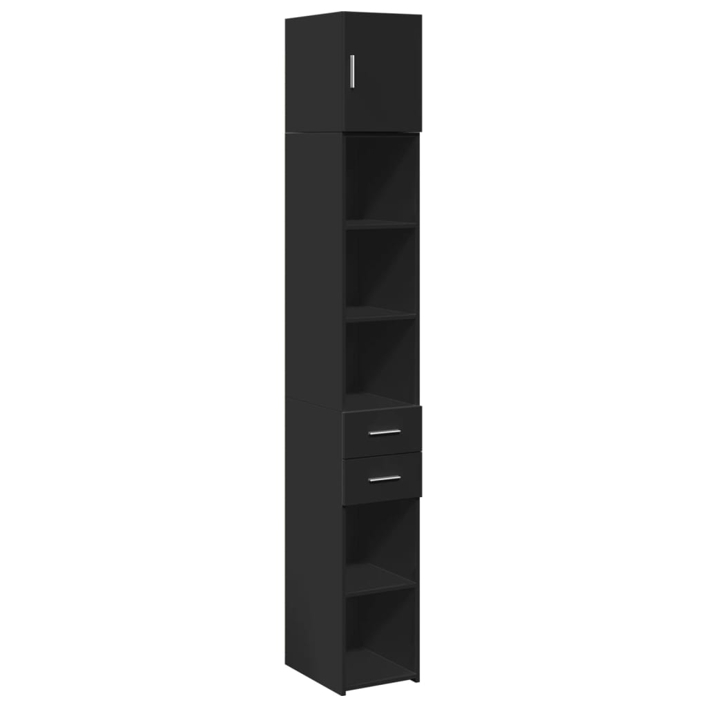 Smalt Oppbevaringsskap Hvit 30X42,5X225 Cm Konstruert Tre