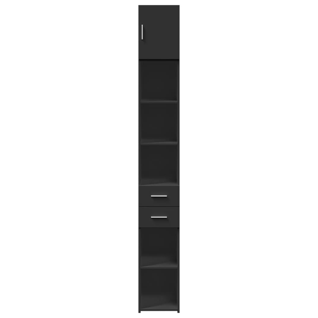 Smalt Oppbevaringsskap Hvit 30X42,5X225 Cm Konstruert Tre