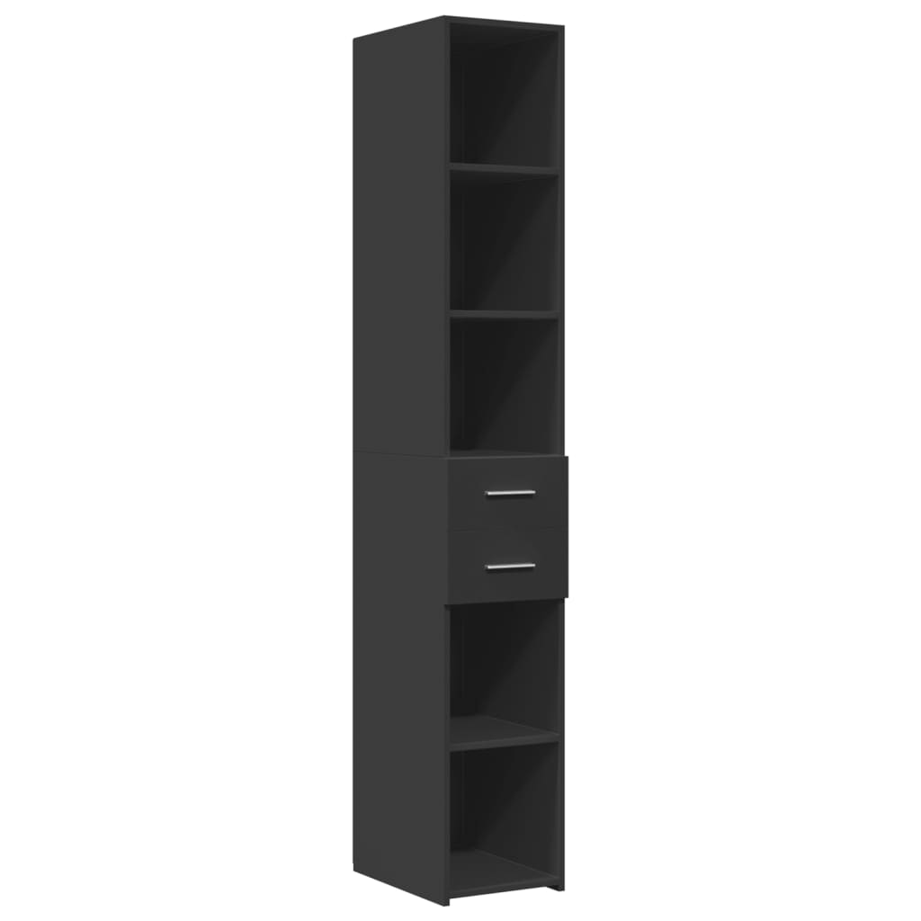Smalt Oppbevaringsskap Hvit 30X42,5X225 Cm Konstruert Tre
