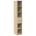 Smalt Oppbevaringsskap Sonoma Eik 30X42,5X225 Cm Konstruert Tre