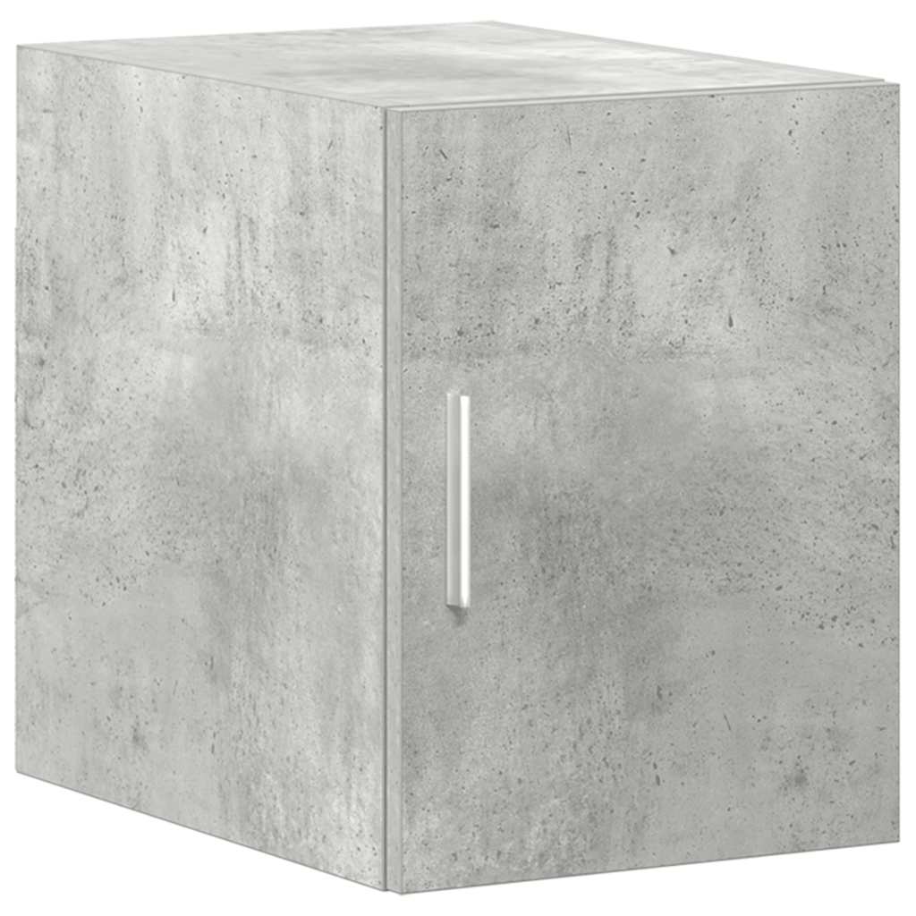 Smalt Oppbevaringsskap Betong Grå 30X42,5X225 Cm Konstruert Tre