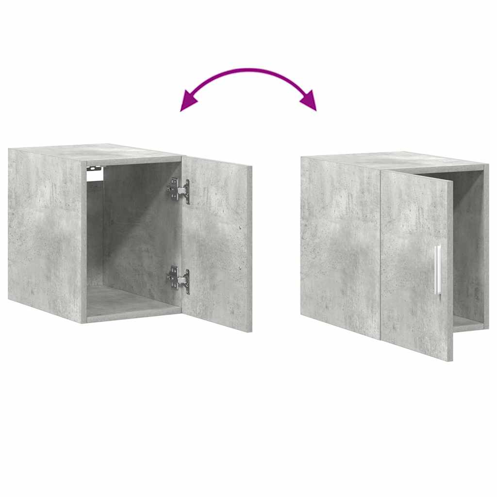 Smalt Oppbevaringsskap Betong Grå 30X42,5X225 Cm Konstruert Tre