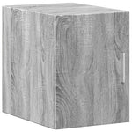 Smalt Oppbevaringsskap Grå Sonoma 30X42,5X225 Cm Konstruert Tre
