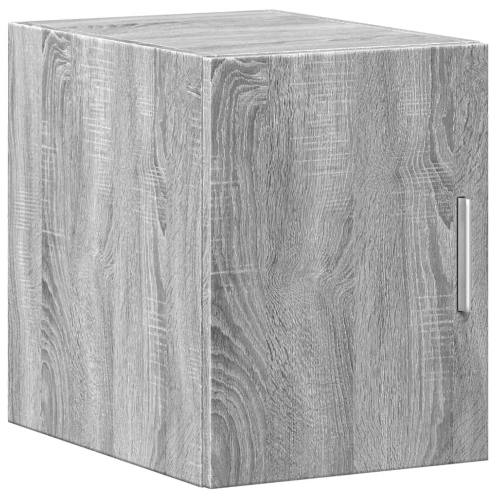 Smalt Oppbevaringsskap Grå Sonoma 30X42,5X225 Cm Konstruert Tre