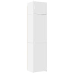 Smalt Oppbevaringsskap Hvit 50X42,5X225 Cm Konstruert Tre