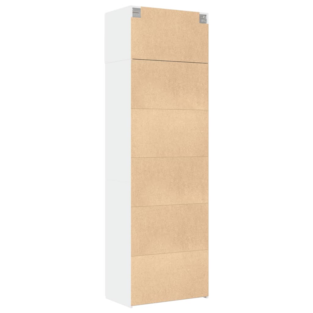 Oppbevaringsskap Hvit 70X42,5X225 Cm Konstruert Tre