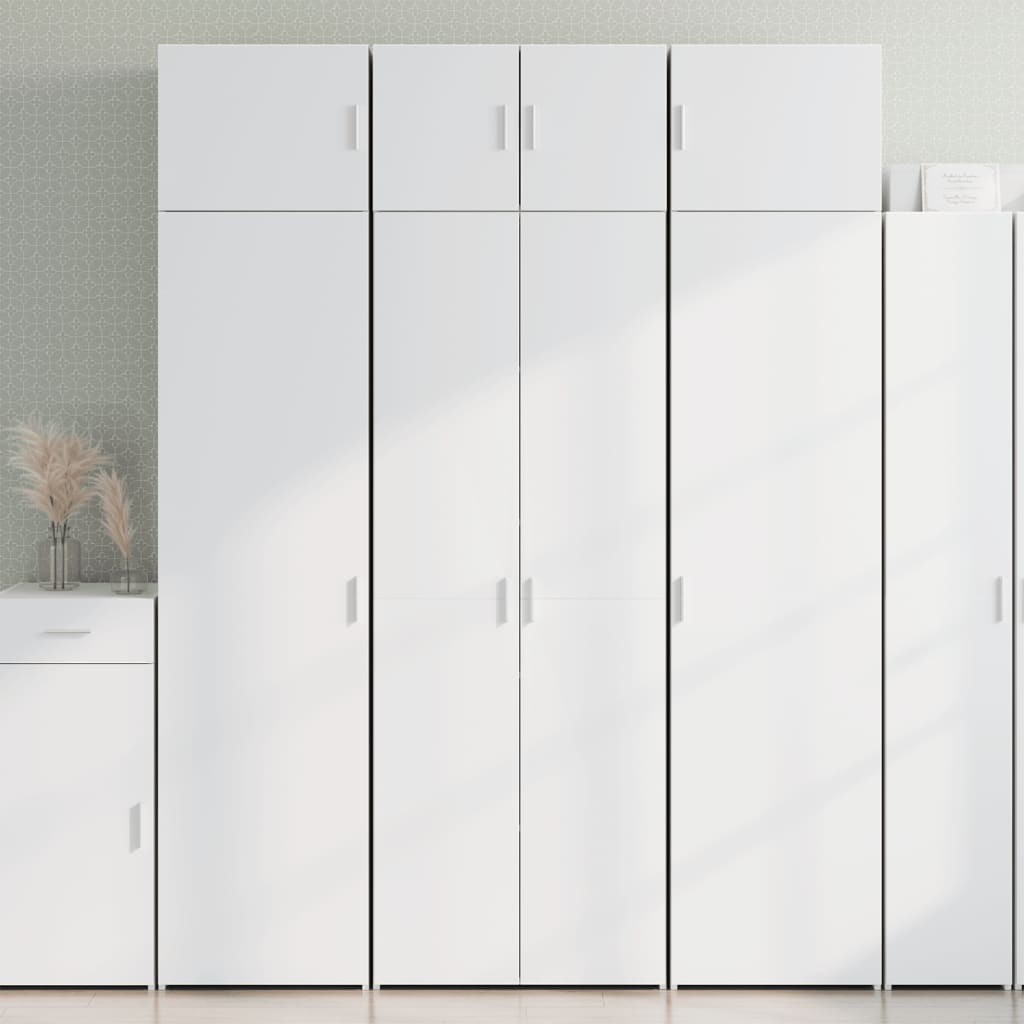 Oppbevaringsskap Hvit 70X42,5X225 Cm Konstruert Tre