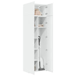 Oppbevaringsskap Hvit 70X42,5X225 Cm Konstruert Tre