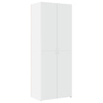 Oppbevaringsskap Hvit 70X42,5X225 Cm Konstruert Tre