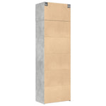 Oppbevaringsskap Betonggrå 70X42,5X225 Cm Konstruert Tre