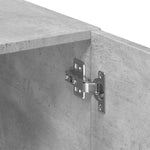 Oppbevaringsskap Betonggrå 70X42,5X225 Cm Konstruert Tre