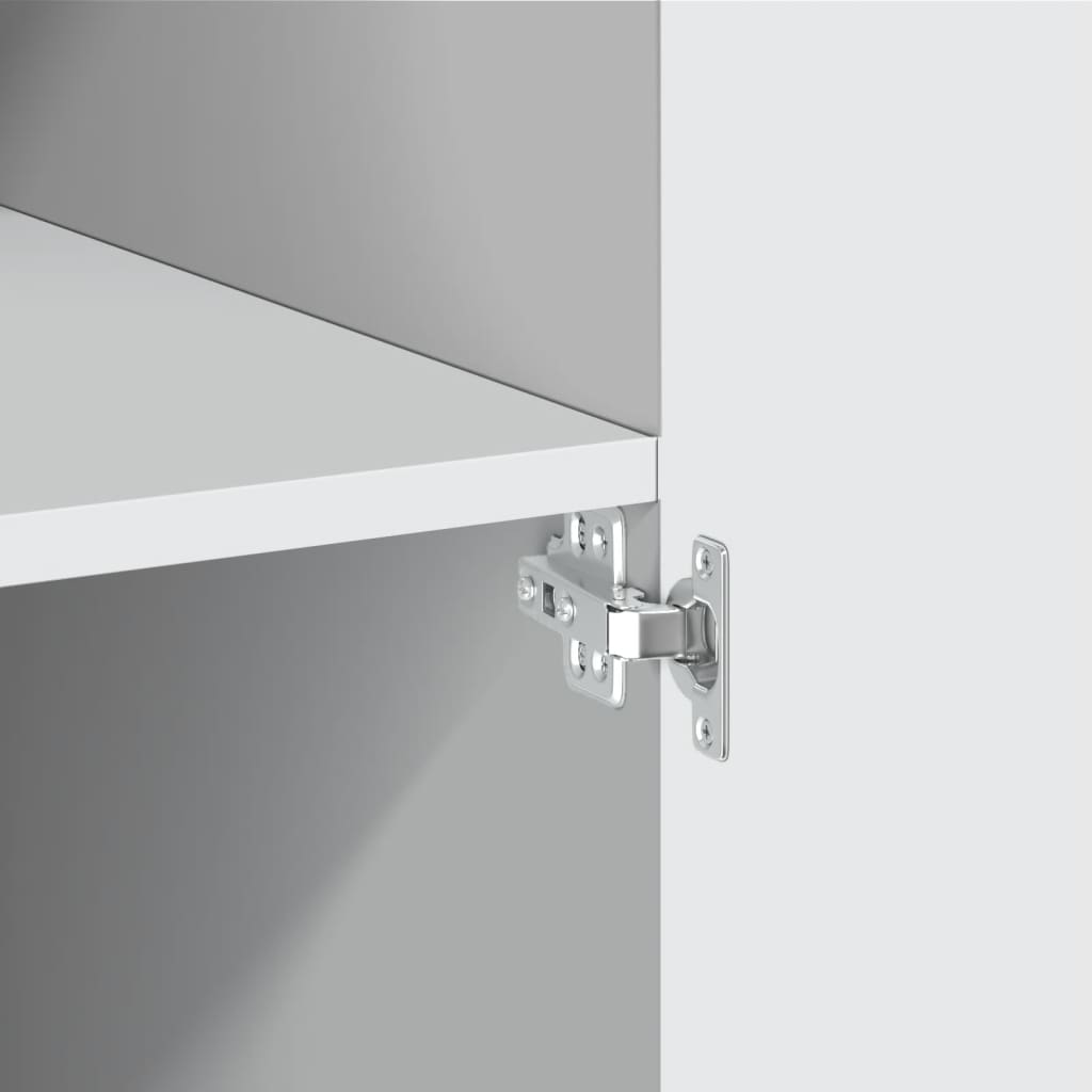 Oppbevaringsskap Hvit 80X42,5X225 Cm Konstruert Tre