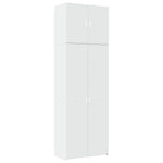 Highboard Hvit 80X42,5X249 Cm Konstruert Tre