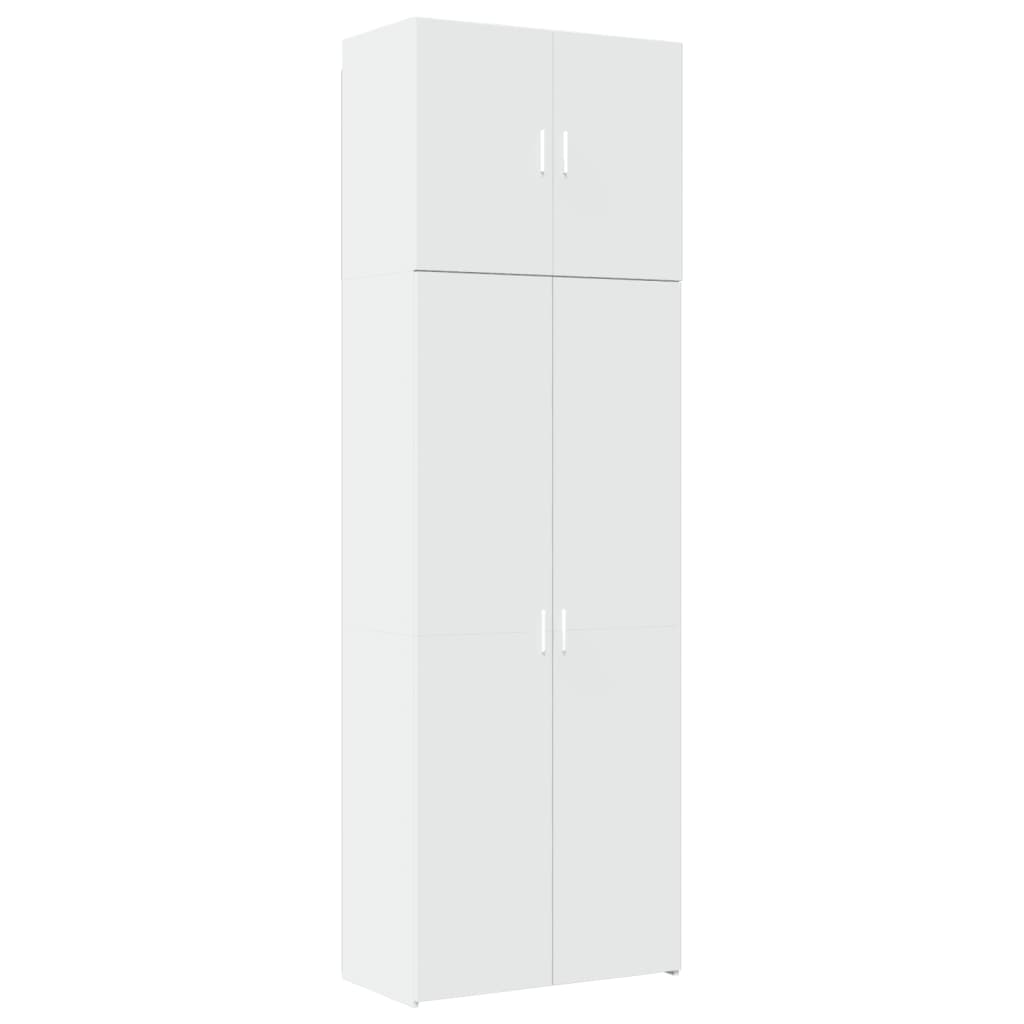 Highboard Hvit 80X42,5X249 Cm Konstruert Tre