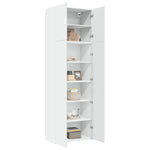 Highboard Hvit 80X42,5X249 Cm Konstruert Tre