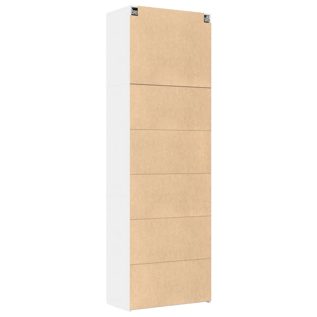 Highboard Hvit 80X42,5X249 Cm Konstruert Tre