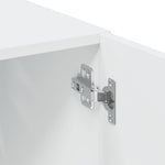 Highboard Hvit 80X42,5X249 Cm Konstruert Tre