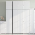 Highboard Hvit 80X42,5X249 Cm Konstruert Tre
