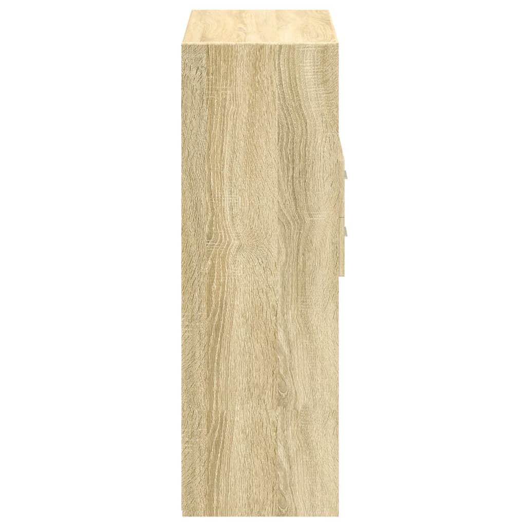 Hylle Sonoma Eik 80X42,5X124 Cm Konstruert Tre