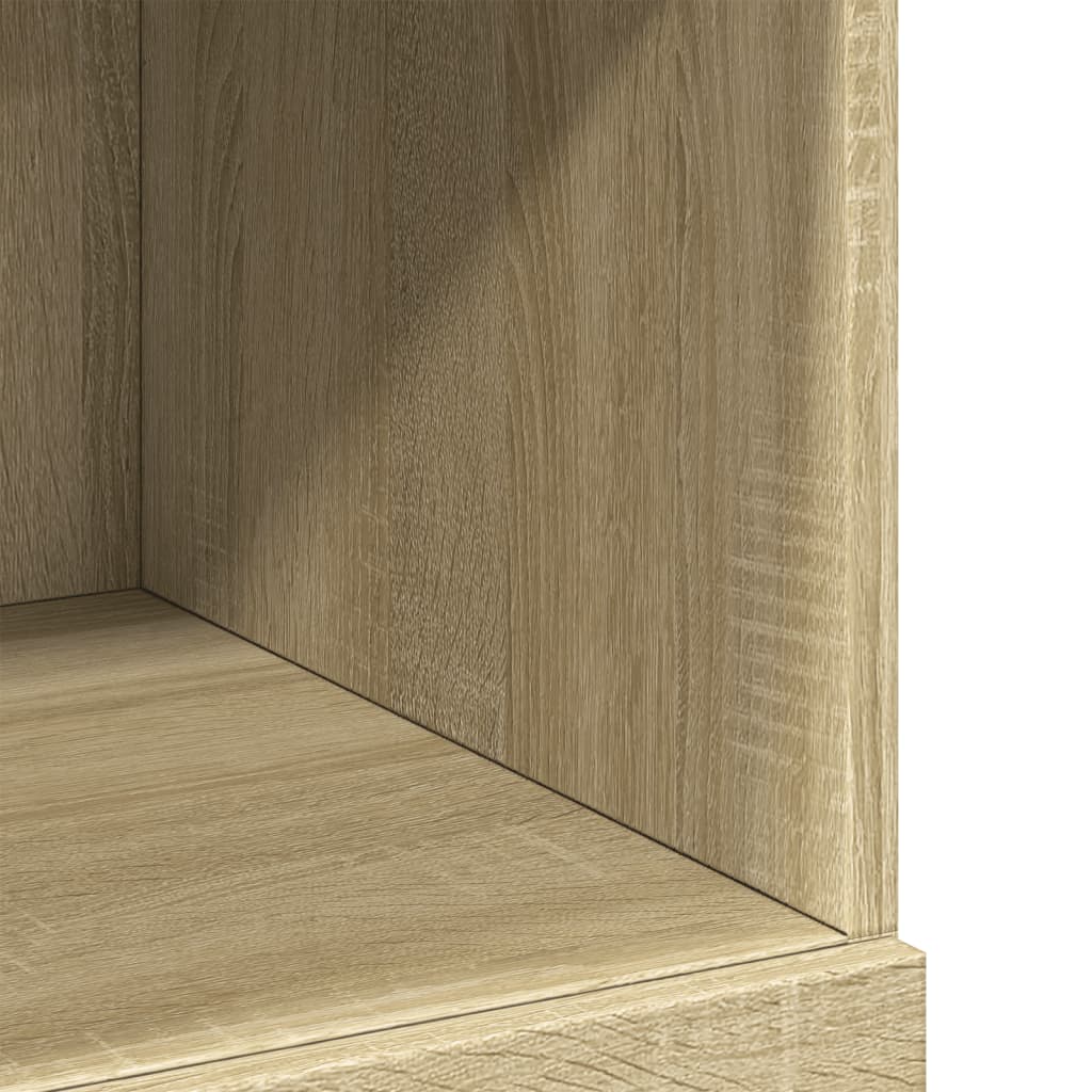 Hylle Sonoma Eik 80X42,5X124 Cm Konstruert Tre