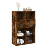 Hylle Røkt Eik 80X42,5X124 Cm Konstruert Tre