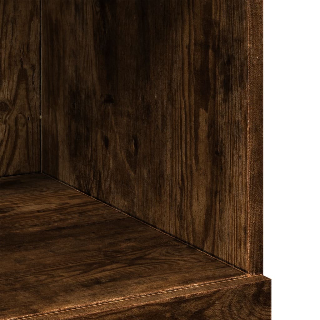 Hylle Røkt Eik 80X42,5X124 Cm Konstruert Tre