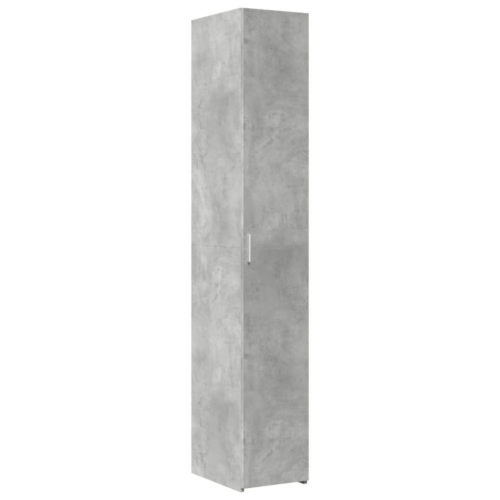 Hylle Betonggrå 30X42,5X185 Cm Konstruert Tre