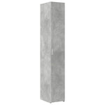 Hylle Betonggrå 30X42,5X185 Cm Konstruert Tre