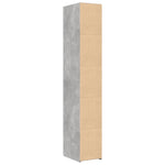 Hylle Betonggrå 30X42,5X185 Cm Konstruert Tre