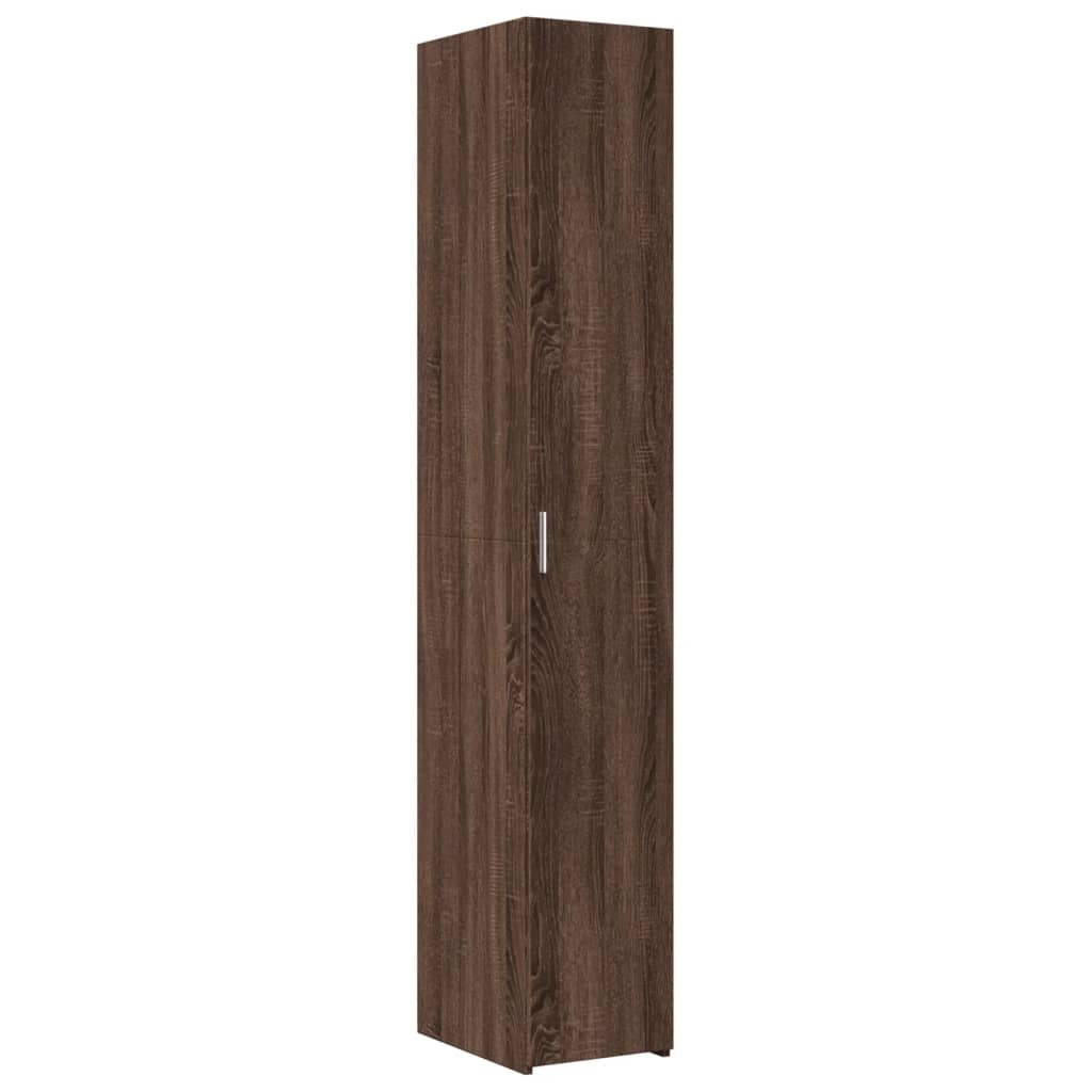 Hylle Brun Eik 30X42,5X185 Cm Konstruert Tre