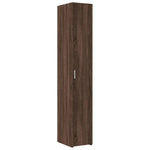 Hylle Brun Eik 30X42,5X185 Cm Konstruert Tre