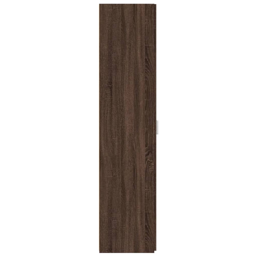 Hylle Brun Eik 30X42,5X185 Cm Konstruert Tre