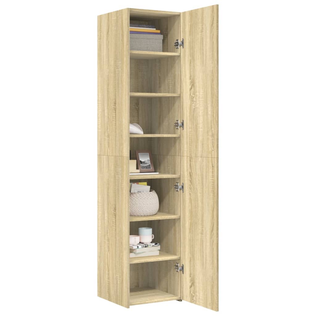 Hylle Sonoma Eik 40X42,5X185 Cm Konstruert Tre