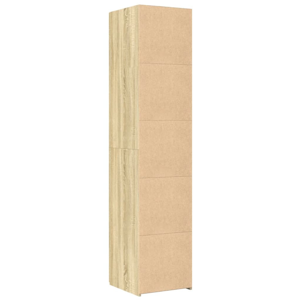 Hylle Sonoma Eik 40X42,5X185 Cm Konstruert Tre