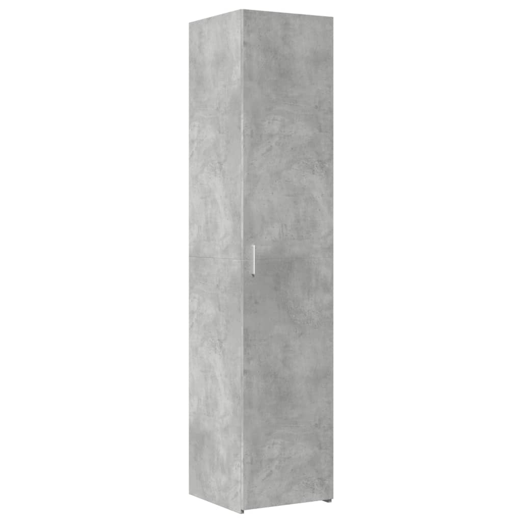Hylle Betonggrå 40X42,5X185 Cm Konstruert Tre