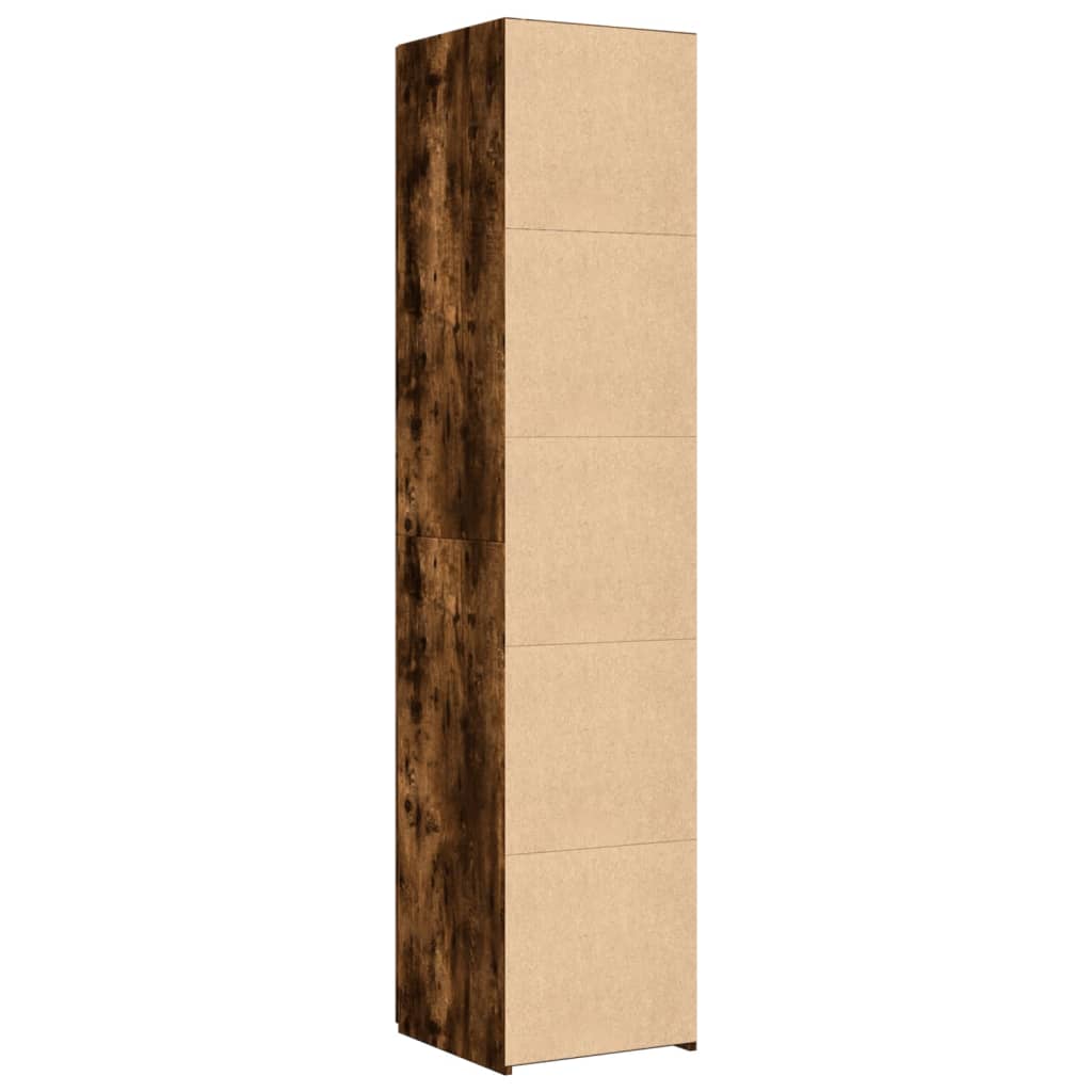 Hylle Røkt Eik 40X42,5X185 Cm Konstruert Tre