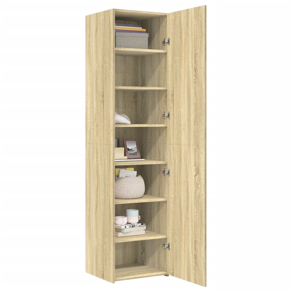 Hylle Sonoma Eik 45X42,5X185 Cm Konstruert Tre
