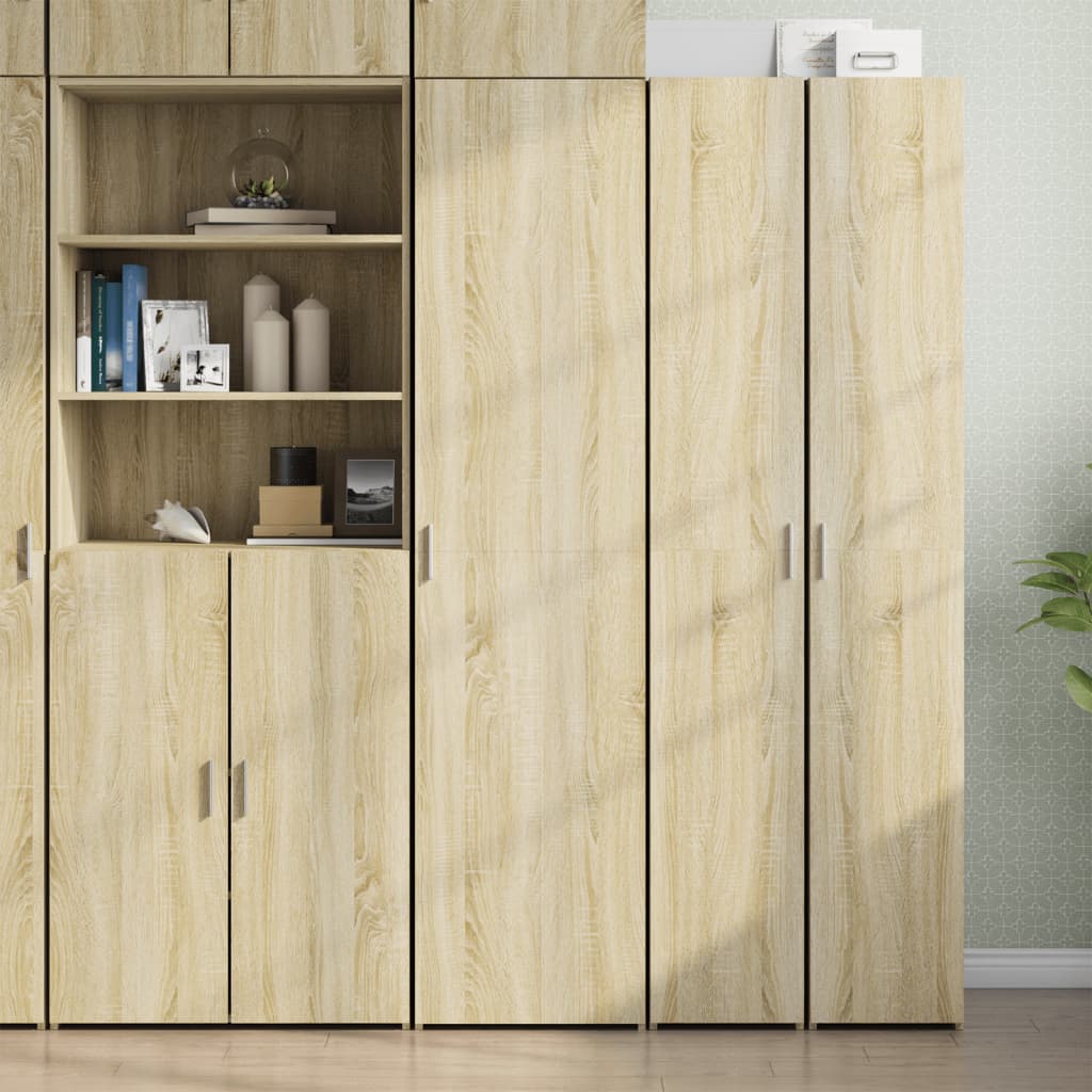 Hylle Sonoma Eik 45X42,5X185 Cm Konstruert Tre