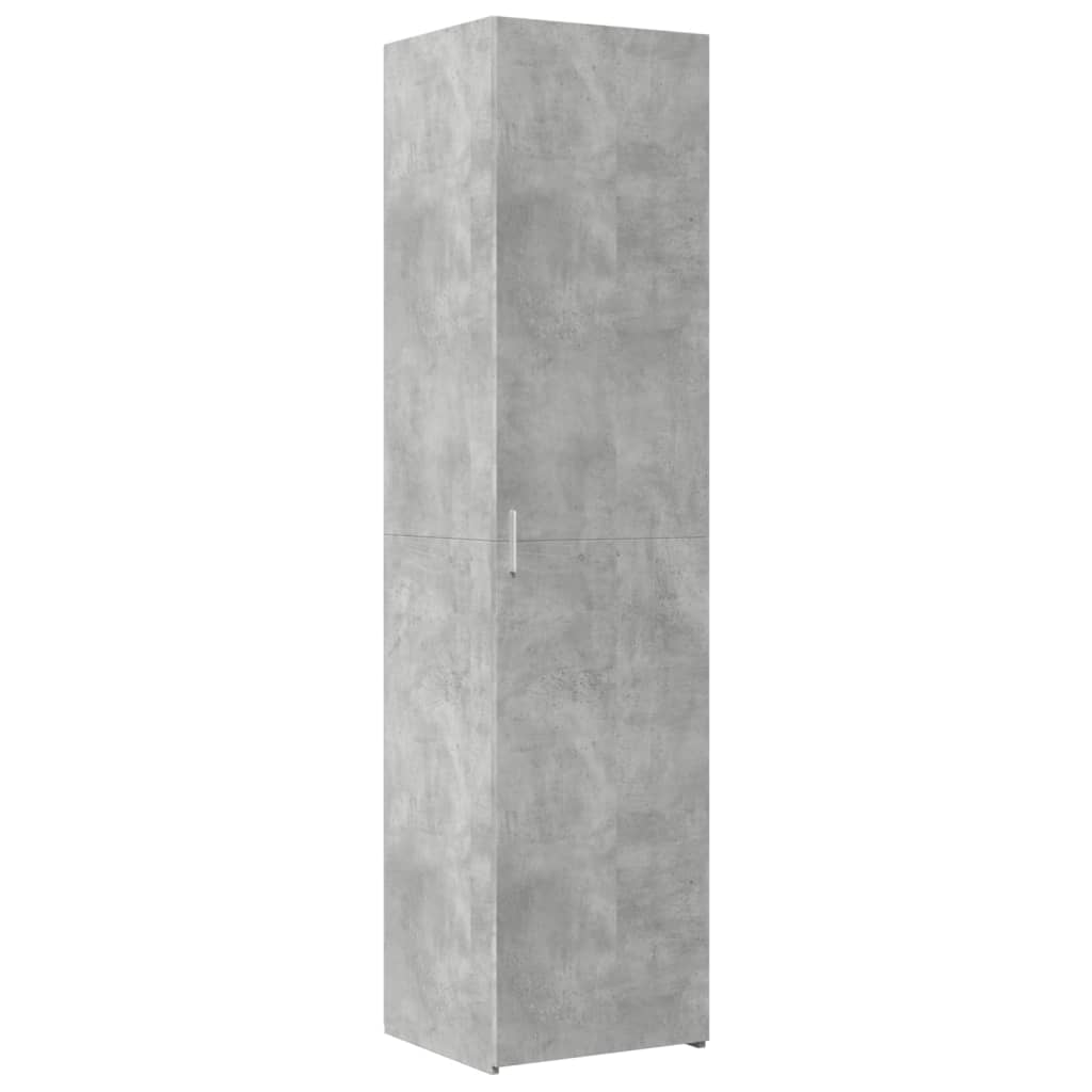 Hylle Betonggrå 45X42,5X185 Cm Konstruert Tre
