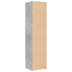 Hylle Betonggrå 45X42,5X185 Cm Konstruert Tre