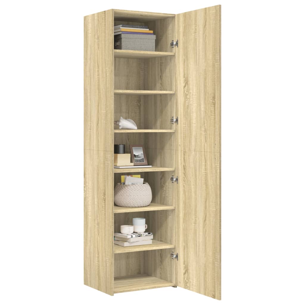 Hylle Sonoma Eik 50X42,5X185 Cm Konstruert Tre