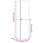 Hylle Sonoma Eik 50X42,5X185 Cm Konstruert Tre