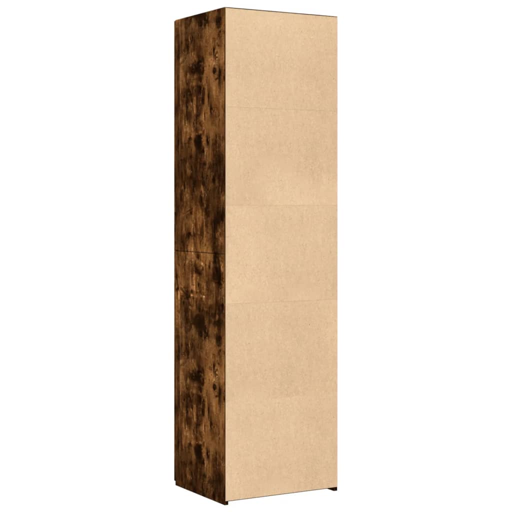 Hylle Røkt Eik 50X42,5X185 Cm Konstruert Tre