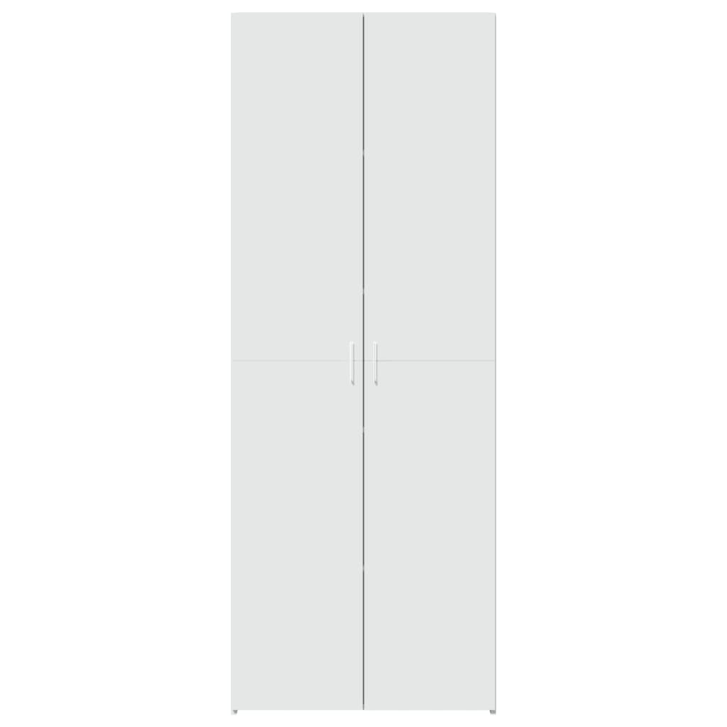 Highboard Hvit 70X42,5X185 Cm Konstruert Tre