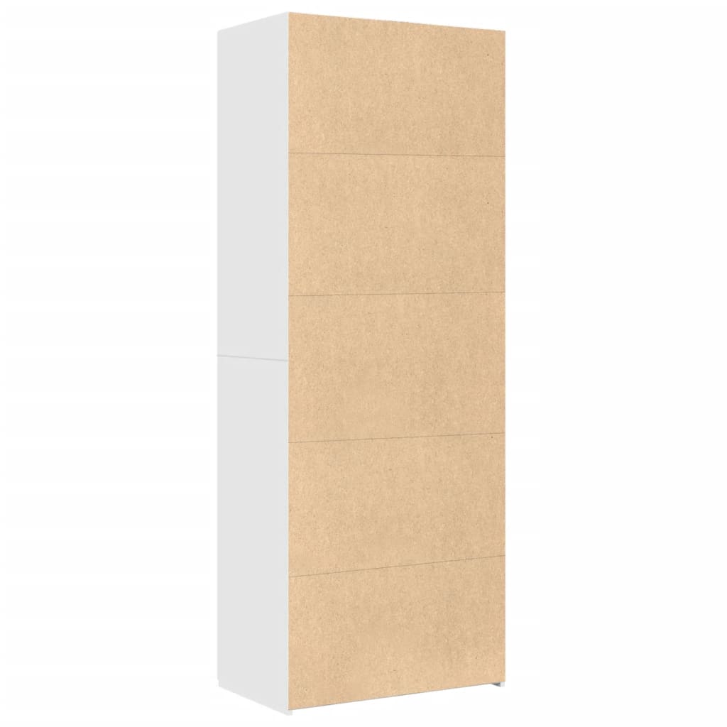 Highboard Hvit 70X42,5X185 Cm Konstruert Tre